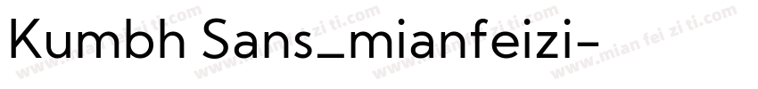Kumbh Sans_mianfeizi字体转换